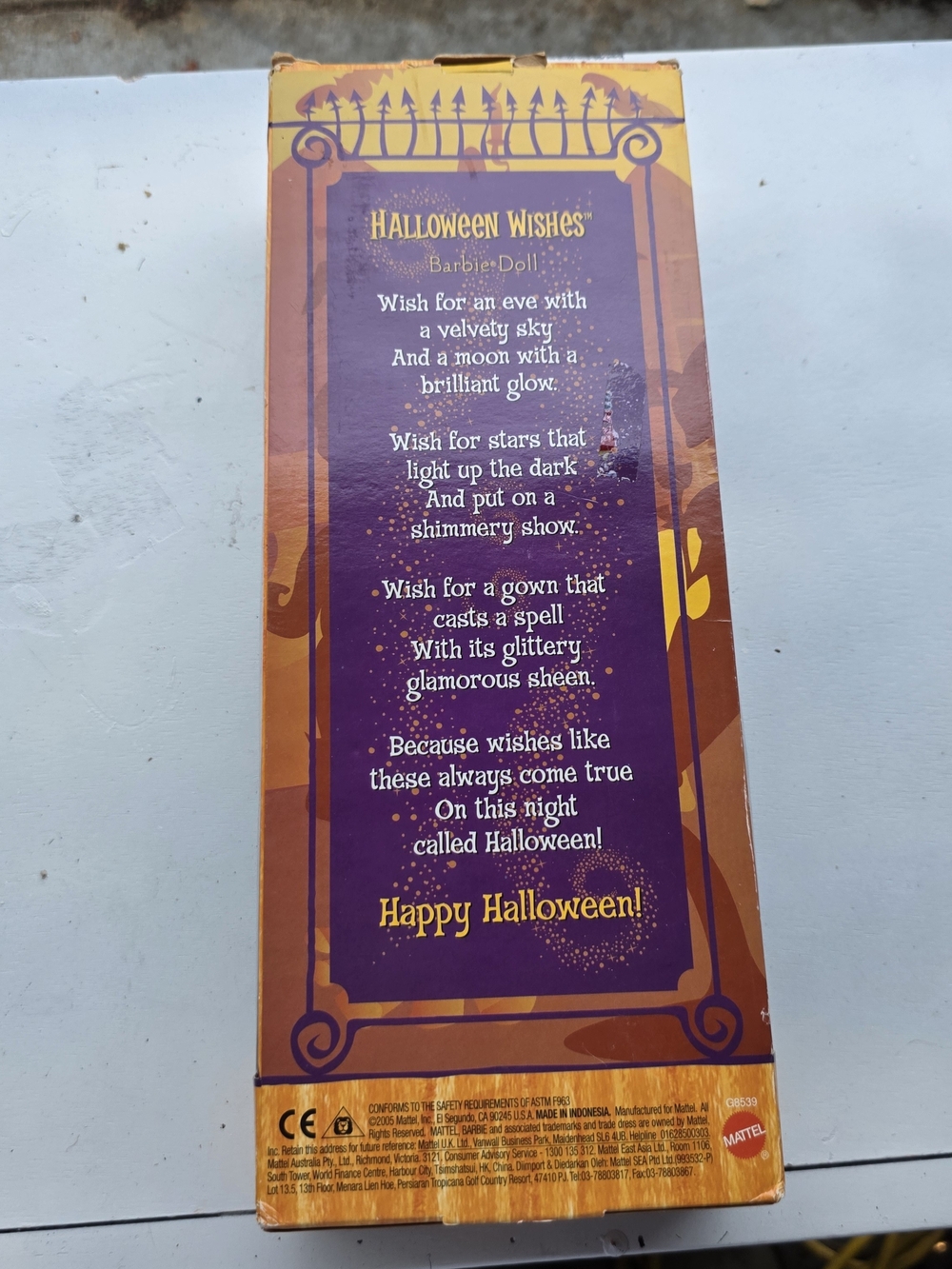 Barbie "Halloween Wishes" Doll in Purple and Black Outfit - Picture 2 of 3